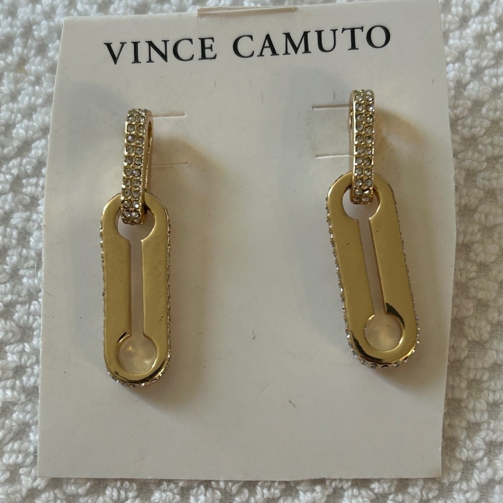 Vince Camuto New Gold Dangling Earrings